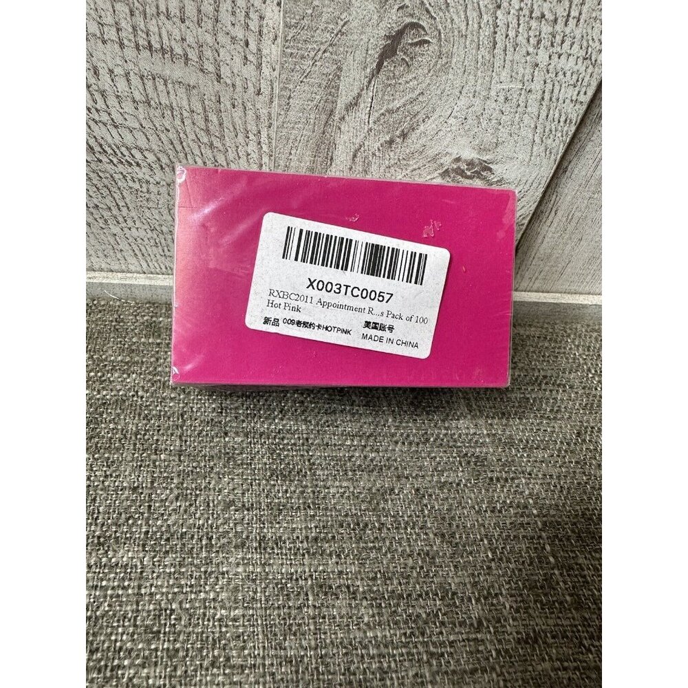 Hot Pink Appointment Reminder Cards For Date & Time Pack of 100 Salon Office - Picture 2 of 2
